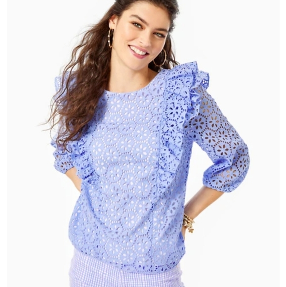 Lilly Pulitzer Tops - Lilly Pulitzer Primm Periwinkle top